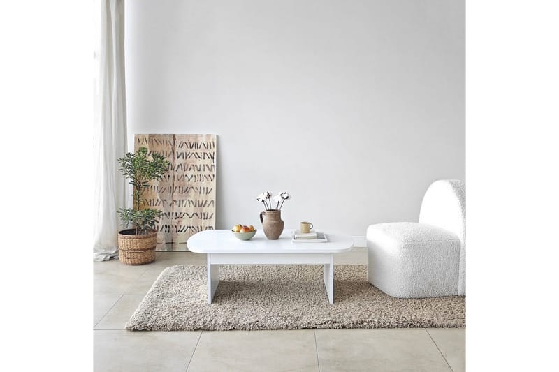Malo Sofabord 105 cm - Hvit - Møbler - Bord - Sofabord & salongbord