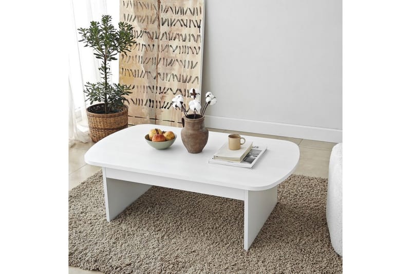 Malo Sofabord 105 cm - Hvit - Møbler - Bord - Sofabord & salongbord