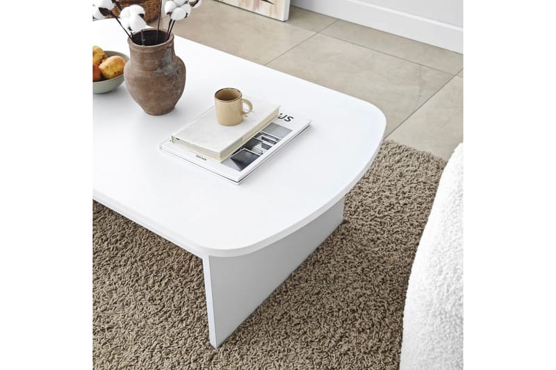Malo Sofabord 105 cm - Hvit - Møbler - Bord - Sofabord & salongbord