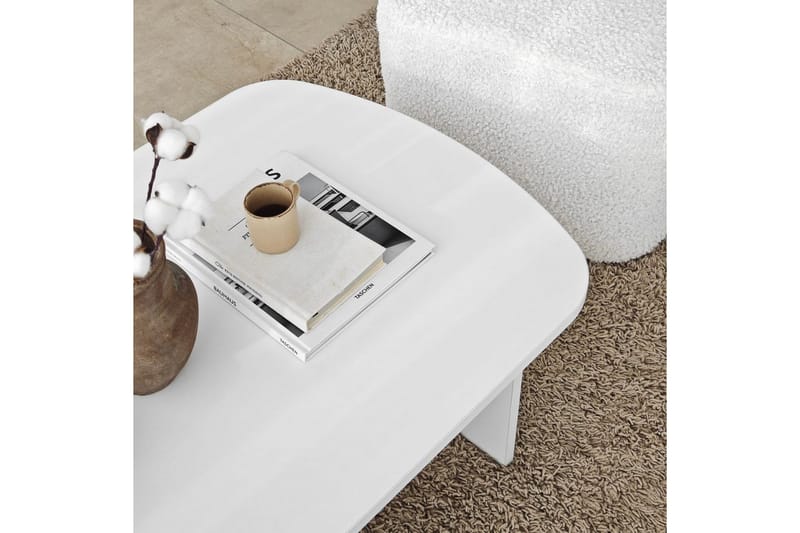 Malo Sofabord 105 cm - Hvit - Møbler - Bord - Sofabord & salongbord