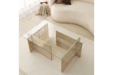 Malpani Sofabord 105 cm - Beige - Møbler - Bord - Sofabord & salongbord