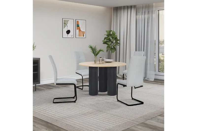 Mandan Spisebord Rundt 110 cm - Brun - Møbler - Bord - Spisebord & kjøkkenbord