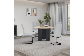 Mandan Spisebord Rundt 110 cm - Brun - Møbler - Bord - Spisebord & kjøkkenbord