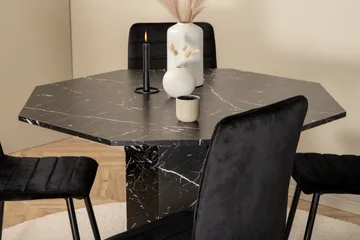 Marbs rundt spisebord med 4 stk. Windu Luksus spisestoler - Møbler - Bord - Spisegruppe
