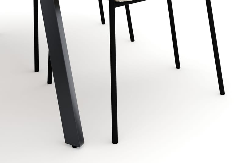 Marcelen Uttrekkbart Spisebord med 4 Gemmiano Stoler - Brun - Møbler - Bord - Spisegruppe