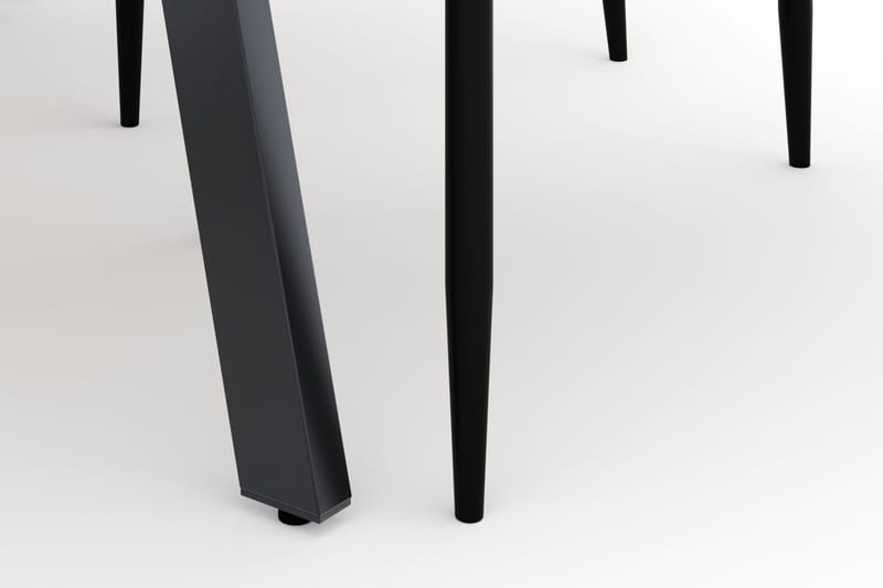 Marcelen Uttrekkbart Spisebord med 4 Sawako Stoler - Brun - Møbler - Bord - Spisegruppe