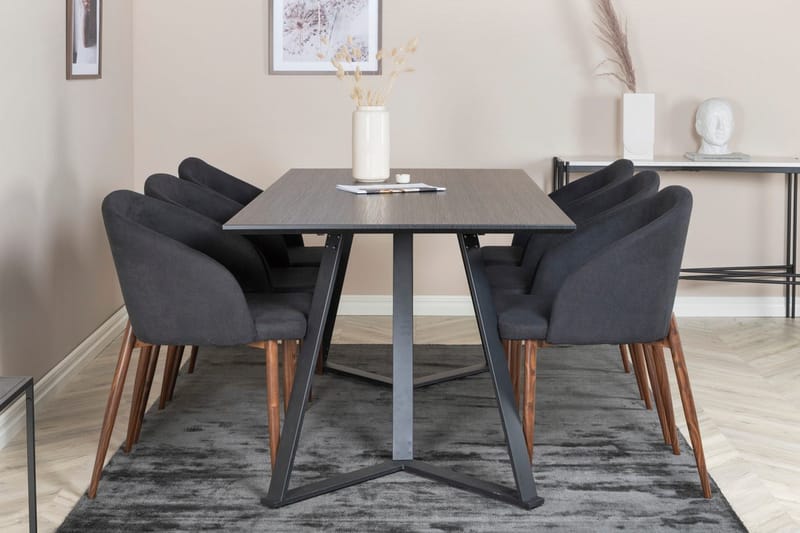 Marina spisebord 180 cm med 6 Arch spisestoler - Møbler - Bord - Spisegruppe