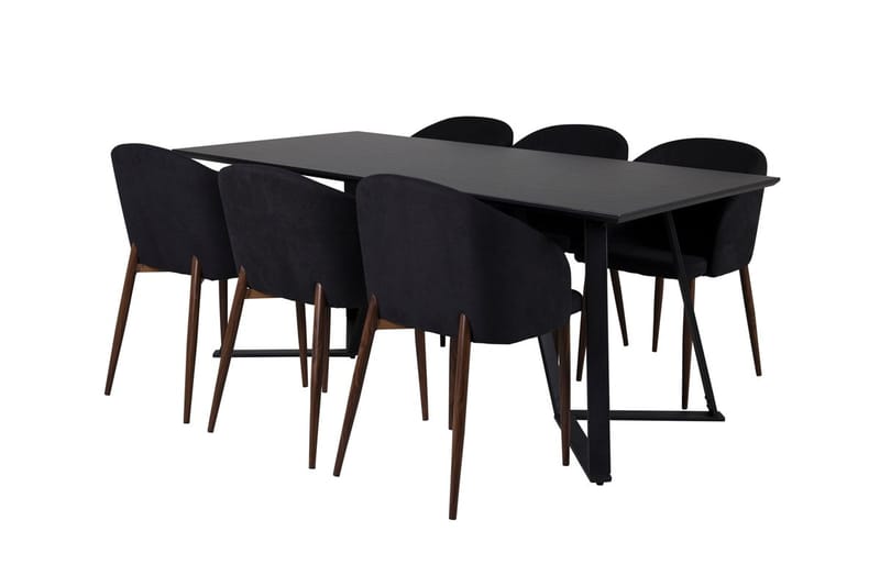 Marina spisebord 180 cm med 6 Arch spisestoler - Møbler - Bord - Spisegruppe