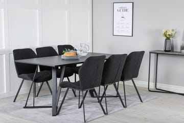 Marina spisebord 180 cm med 6 Gemma spisestoler - Møbler - Bord - Spisegruppe