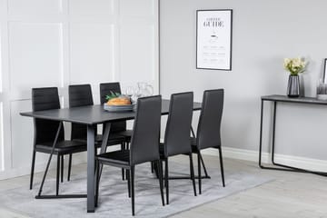 Marina spisebord 180 cm med 6 Slim spisestoler - Møbler - Bord - Spisegruppe