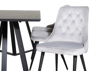 Marina spisebord 180 cm med 6 Velvet Deluxe fløyelsstoler - Møbler - Bord - Spisegruppe
