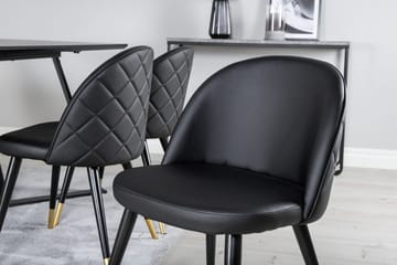 Marina Spisebord 180 cm med 6 Velvet Deluxe Spisestoler - Møbler - Bord - Spisegruppe