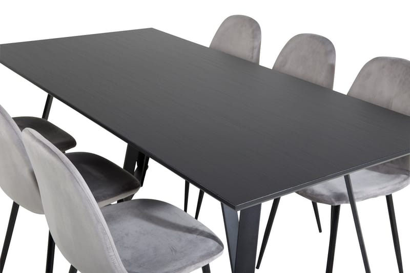 Marina spisebord 180 cm med 6 Polar kjøkkenstoler - Møbler - Bord - Spisegruppe