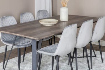 Marina spisebord 180 cm med 6 Polar spisestoler - Møbler - Bord - Spisegruppe