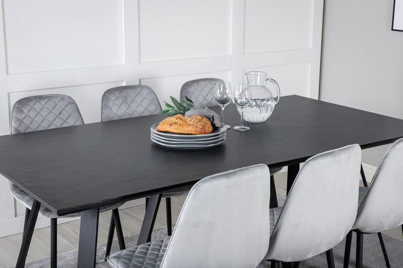 Marina spisebord 180 cm med 6 Polar spisestoler - Møbler - Bord - Spisegruppe
