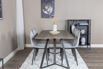 Marina spisebord 180 cm med 6 Polar spisestoler - Møbler - Bord - Spisegruppe