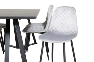Marina spisebord 180 cm med 6 Polar spisestoler - Møbler - Bord - Spisegruppe