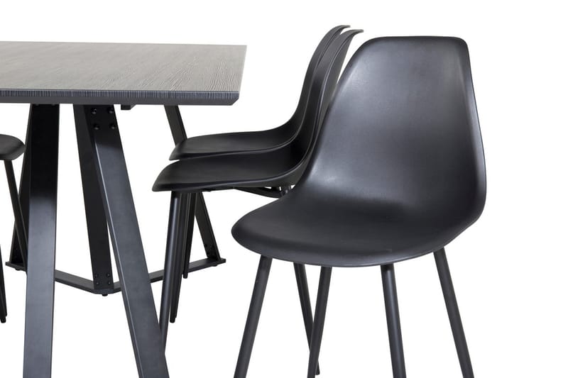 Marina spisebord 180 cm med 6 Polar spisestoler - Møbler - Bord - Spisegruppe