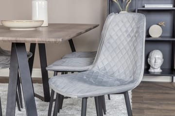 Marina spisebord 180 cm med 6 Polar spisestoler - Møbler - Bord - Spisegruppe