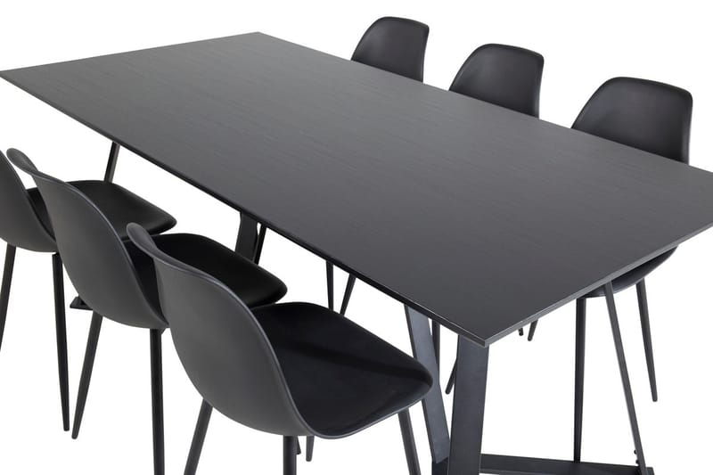 Marina spisebord 180 cm med 6 Polar spisestoler - Møbler - Bord - Spisegruppe