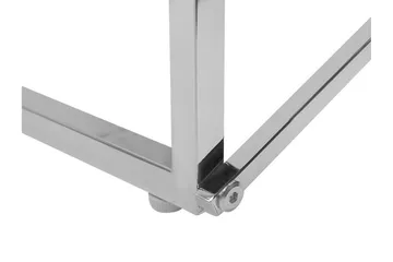 Nod Sofabord 100 cm Marmormønster - Hvit/Sølv - Møbler - Bord - Marmorbord