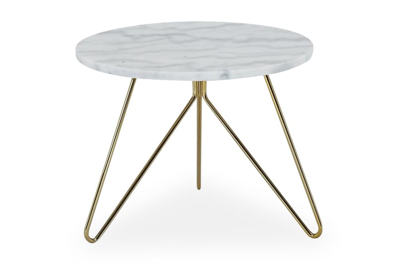 Sidebord Sisko 45 cm Rundt Marmor - Marmorbord - Lampebord & sidebord - Brettbord og småbord