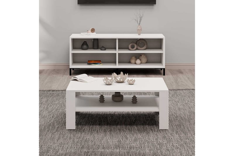 Masao Sofabord 110 cm - Hvit - Møbler - Bord - Sofabord & salongbord