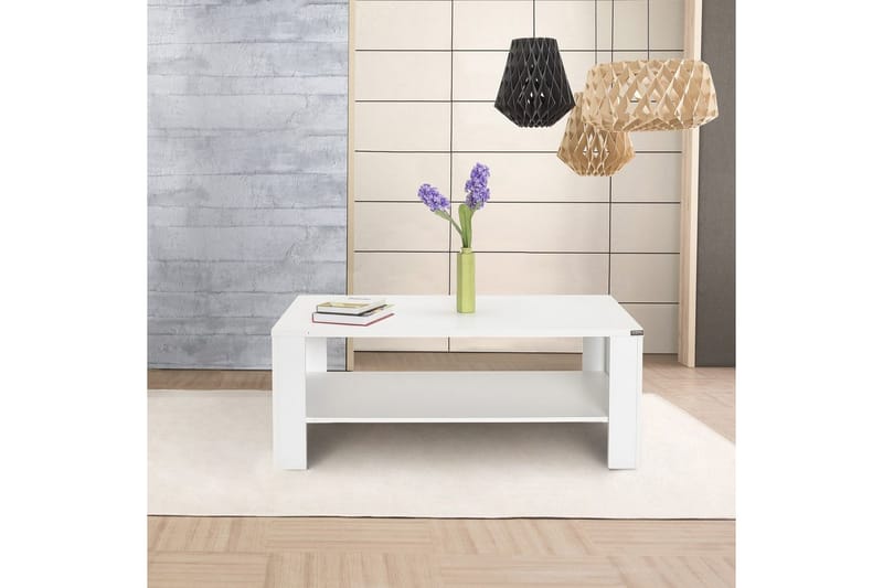 Masao Sofabord 110 cm - Hvit - Møbler - Bord - Sofabord & salongbord