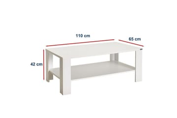 Masao Sofabord 110 cm - Hvit - Møbler - Bord - Sofabord & salongbord