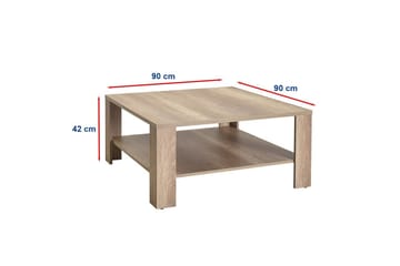 Masao Sofabord 90 cm - Lyse brun - Møbler - Bord - Sofabord & salongbord