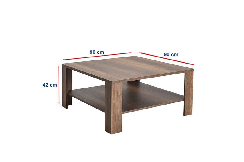 Masao Sofabord 90 cm - Sjokoladebrun - Møbler - Bord - Sofabord & salongbord