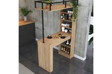Matabei Spisebord 120 cm - Svart/Mørkebrun - Møbler - Bord - Spisebord & kjøkkenbord