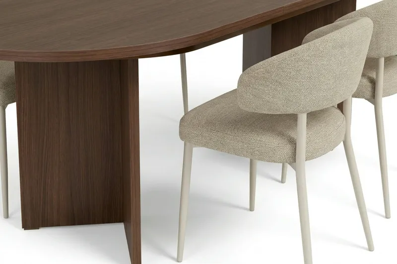 Matgrupp Nordure Beige - Møbler - Bord - Spisegruppe