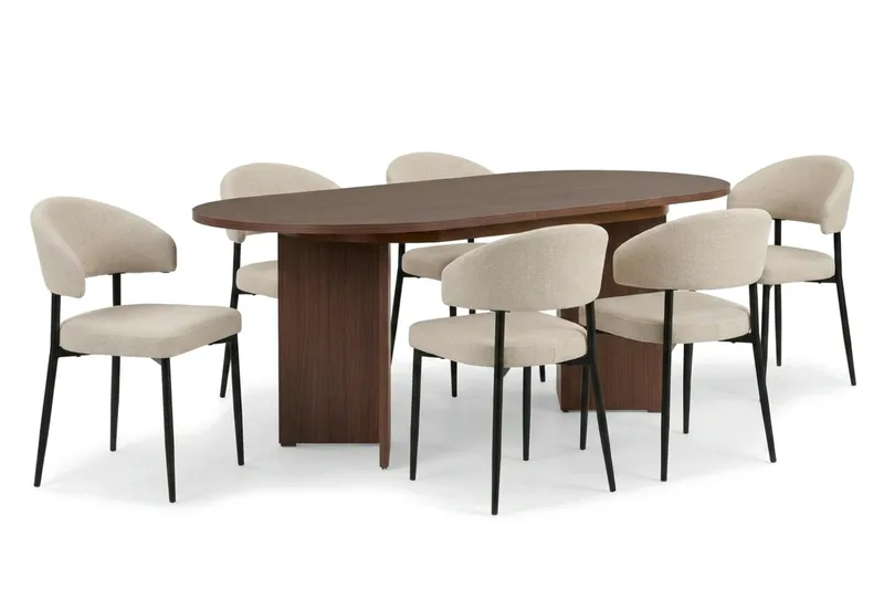 Matgrupp Nordure Beige/Svart
