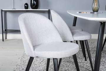 Matgruppe Longreone 240 cm Rektangulær med 6 Longreone Stoler - Svart - Møbler - Bord - Spisegruppe