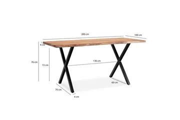 Matgrupper Wohnling 200x100 cm - Møbler - Bord - Spisebord & kjøkkenbord