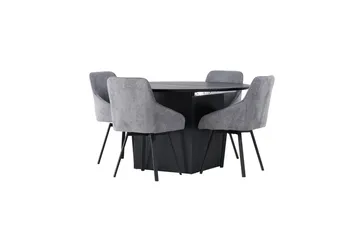 Matilda uttrekkbart spisebord 130/180 cm med 4 Rosie spisestoler - Møbler - Bord - Spisegruppe