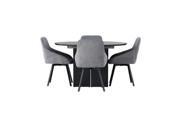 Matilda uttrekkbart spisebord 130/180 cm med 4 Rosie spisestoler - Møbler - Bord - Spisegruppe