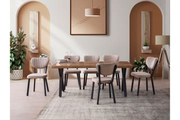 Matlerd Spisebord 180 cm Rektangulært - Valnøtt - Møbler - Bord - Spisebord & kjøkkenbord