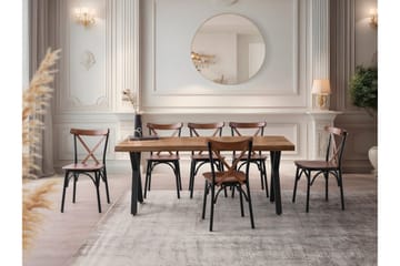 Matlerd Spisebord 180 cm Rektangulært - Valnøtt - Møbler - Bord - Spisebord & kjøkkenbord