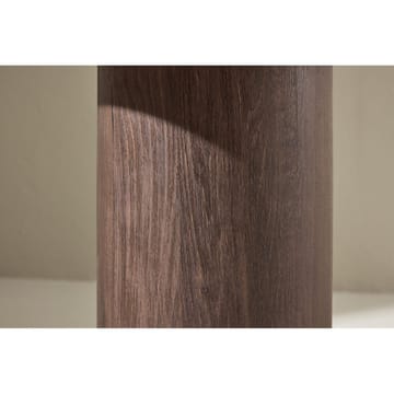 Megg 50 cm Rundt Sofabord i Stein med Understell i Tre - Beige - Møbler - Bord - Sofabord & salongbord