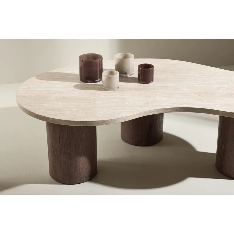 Megg Sofabord 130 cm - Beige - Møbler - Bord - Sofabord & salongbord