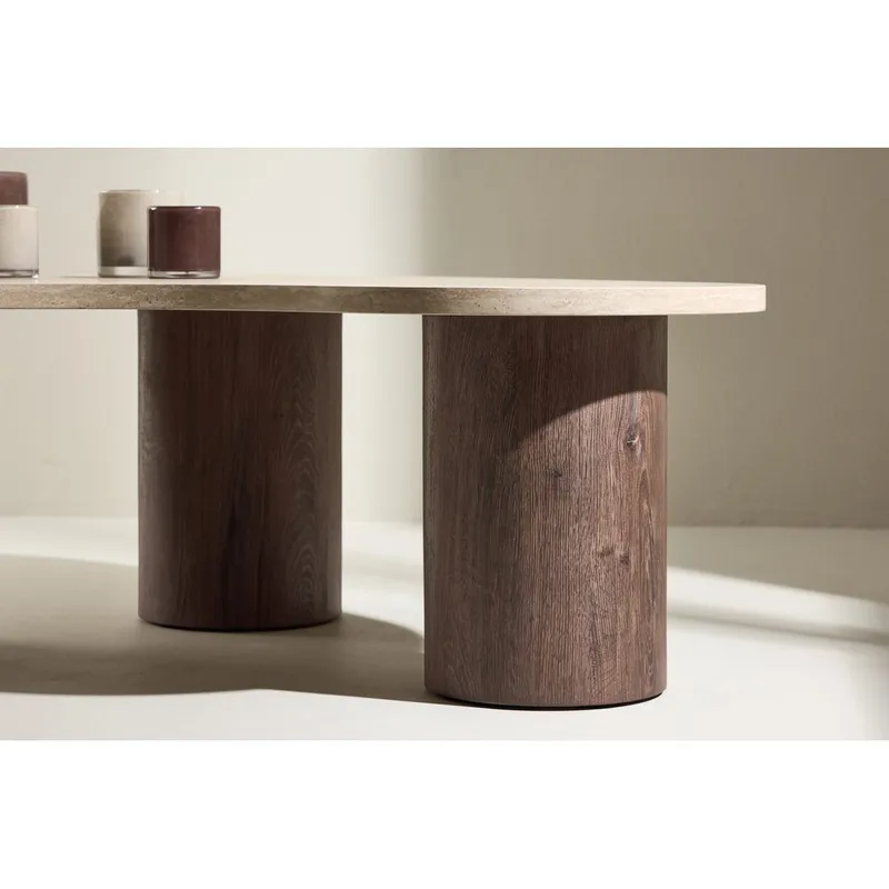 Megg Sofabord 130 cm - Beige - Møbler - Bord - Sofabord & salongbord