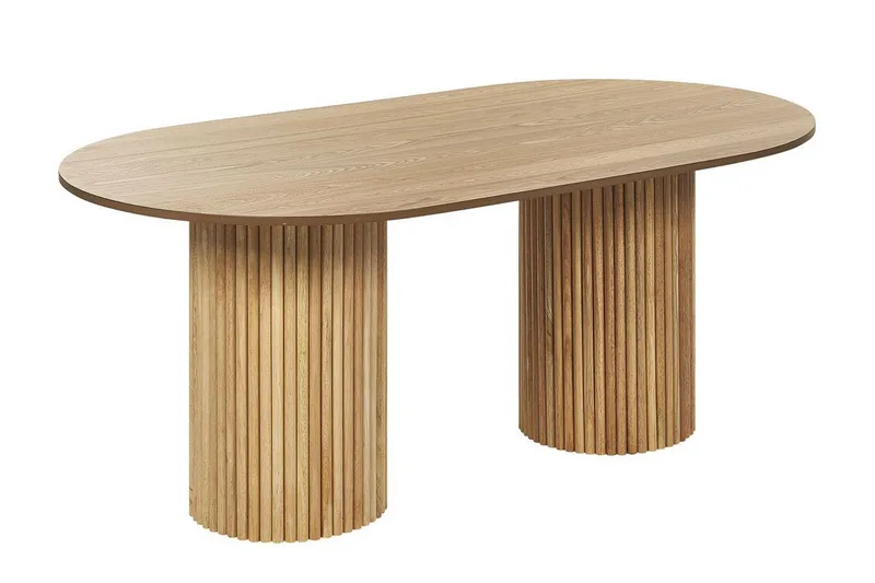 Melissano Ovalt Spisebord 180 cm, Brun