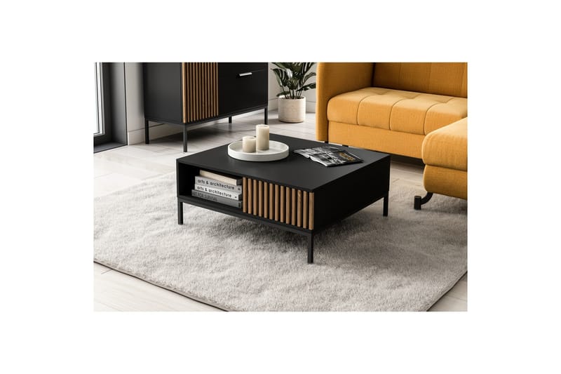 Meorati Sofabord 80 cm - Brun - Møbler - Bord - Sofabord & salongbord