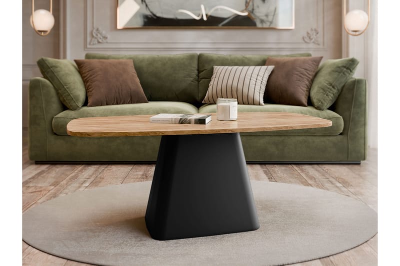 Meylor Sofabord 120 cm - Brun/Svart - Møbler - Bord - Sofabord & salongbord