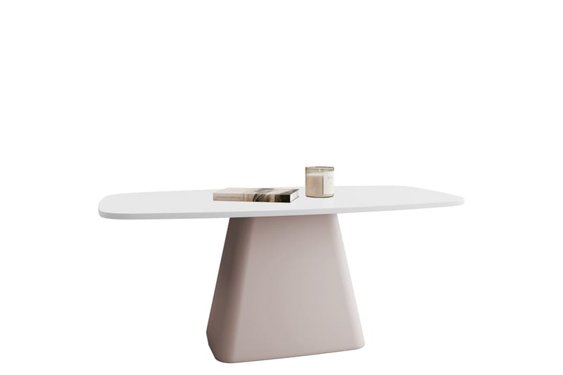 Meylor Sofabord 120 cm - Hvit/Beige - Møbler - Bord - Sofabord & salongbord