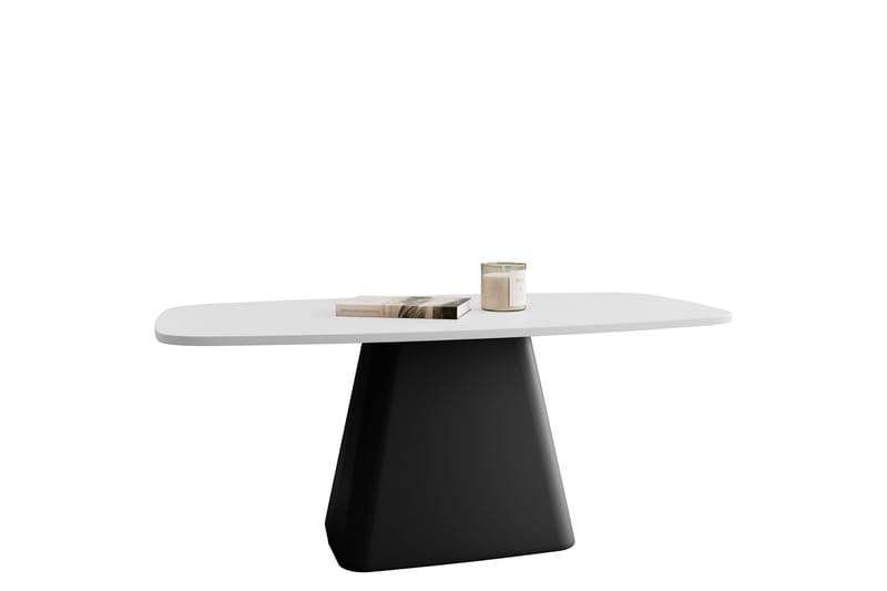 Meylor Sofabord 120 cm - Hvit/Svart - Møbler - Bord - Sofabord & salongbord