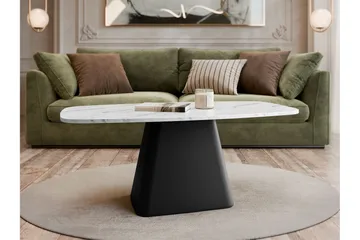 Meylor Sofabord 120 cm - Hvit/Svart - Møbler - Bord - Sofabord & salongbord