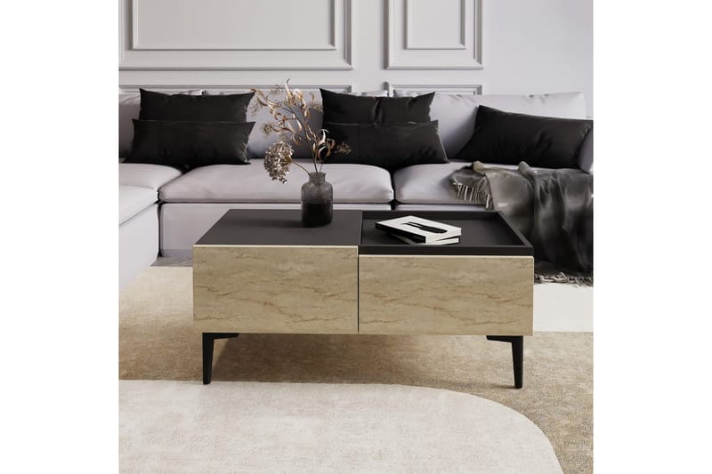 Mijara Sofabord 91,8 cm - Natur/Antrasitt - Møbler - Bord - Sofabord & salongbord